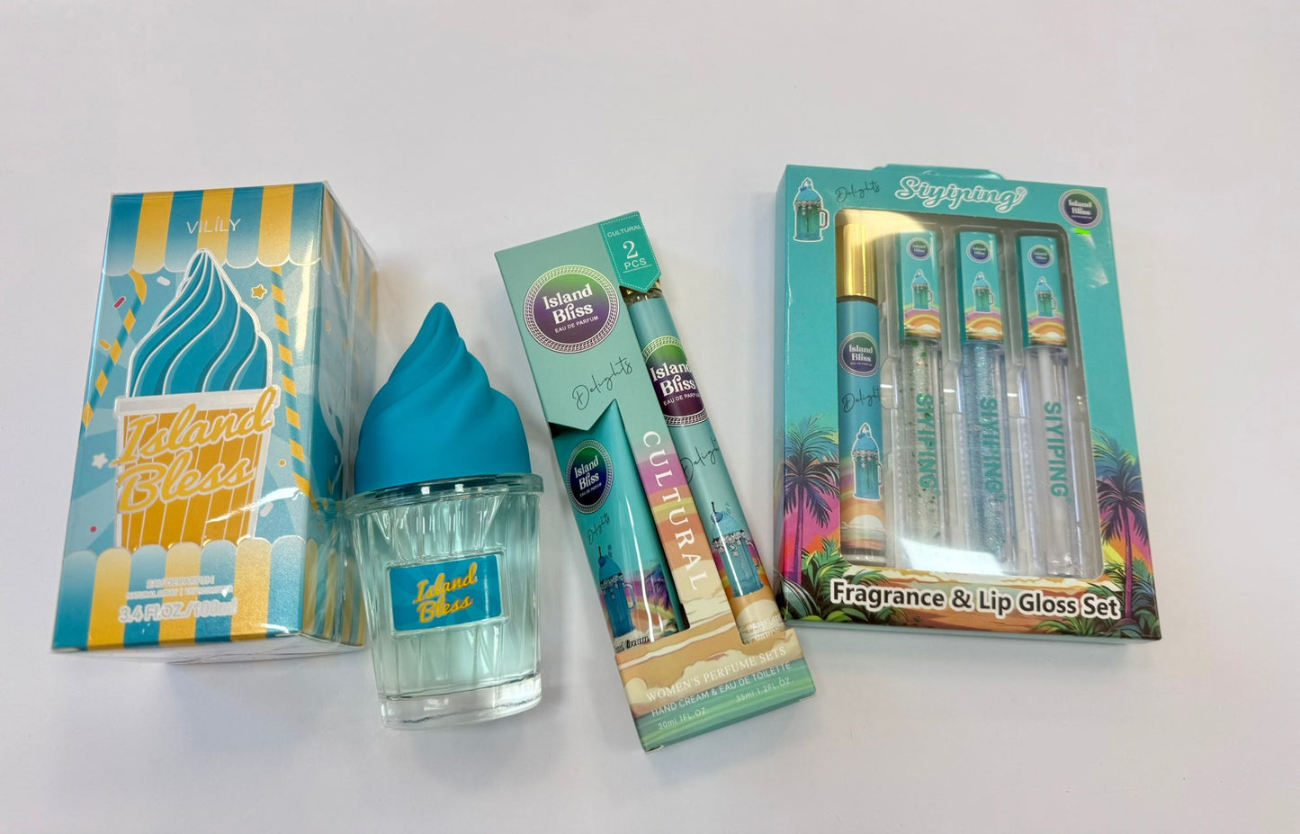 PACK PERFUME HELADO ISLAND BLISS 7PCS