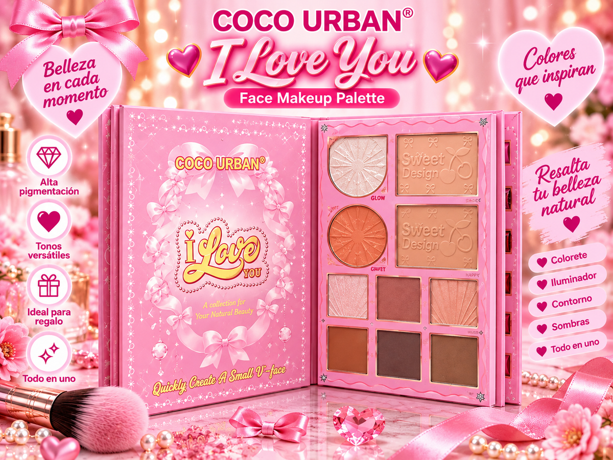 Pack de Maquillaje con 5 páginas Coco Urban Retro Cherry Exclusivas