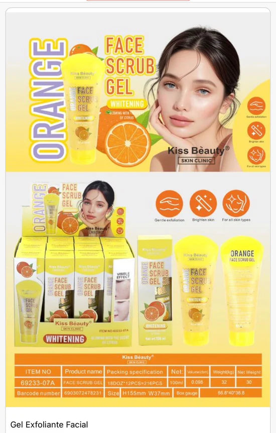 Gel Exfoliante Facial naranja