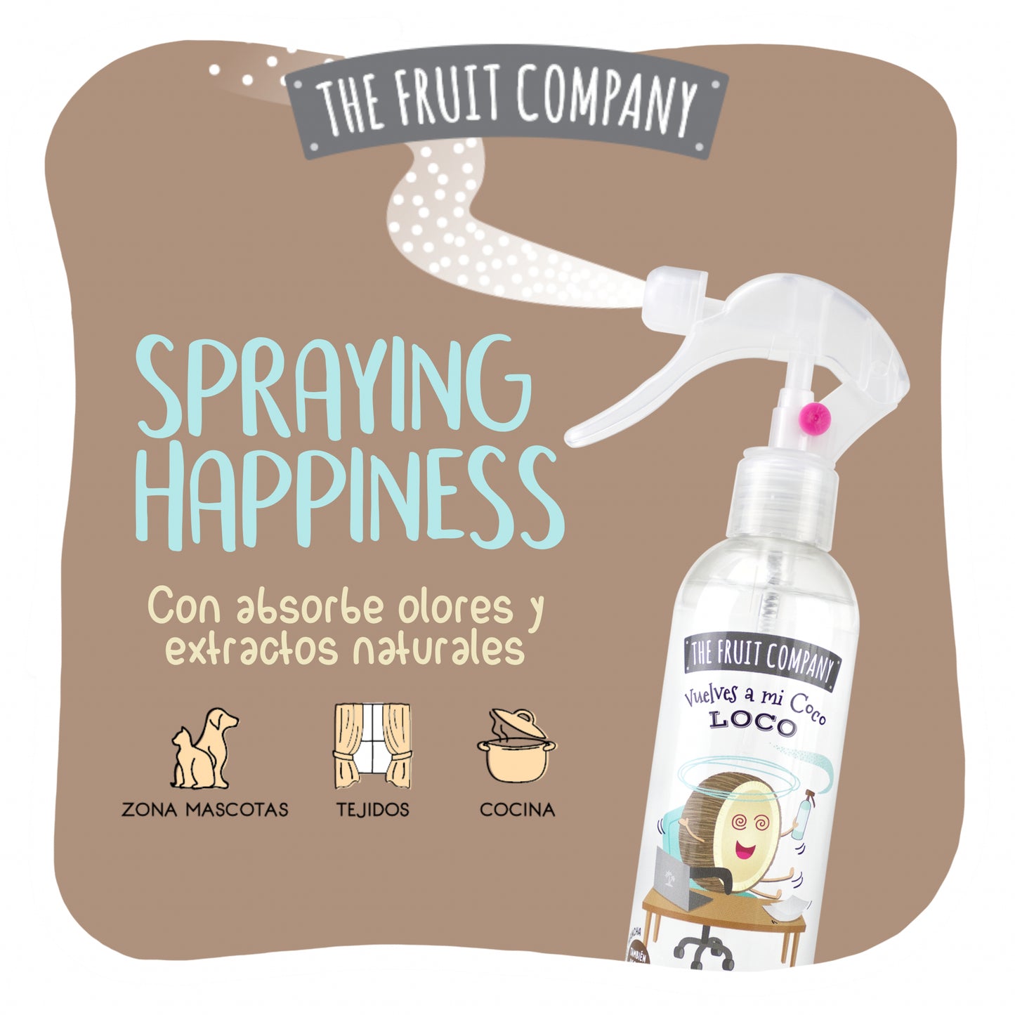 Spray Ambientador Coco Multiusos 250 ml TFC