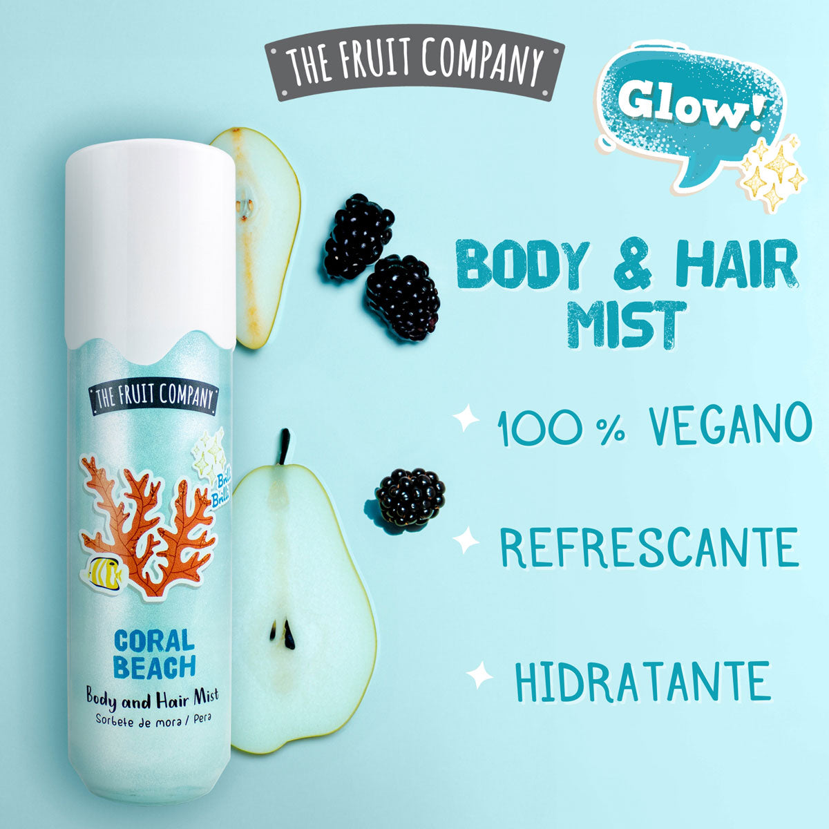Hair & Body Mist Coral Beach Glitter 200 ml TFC