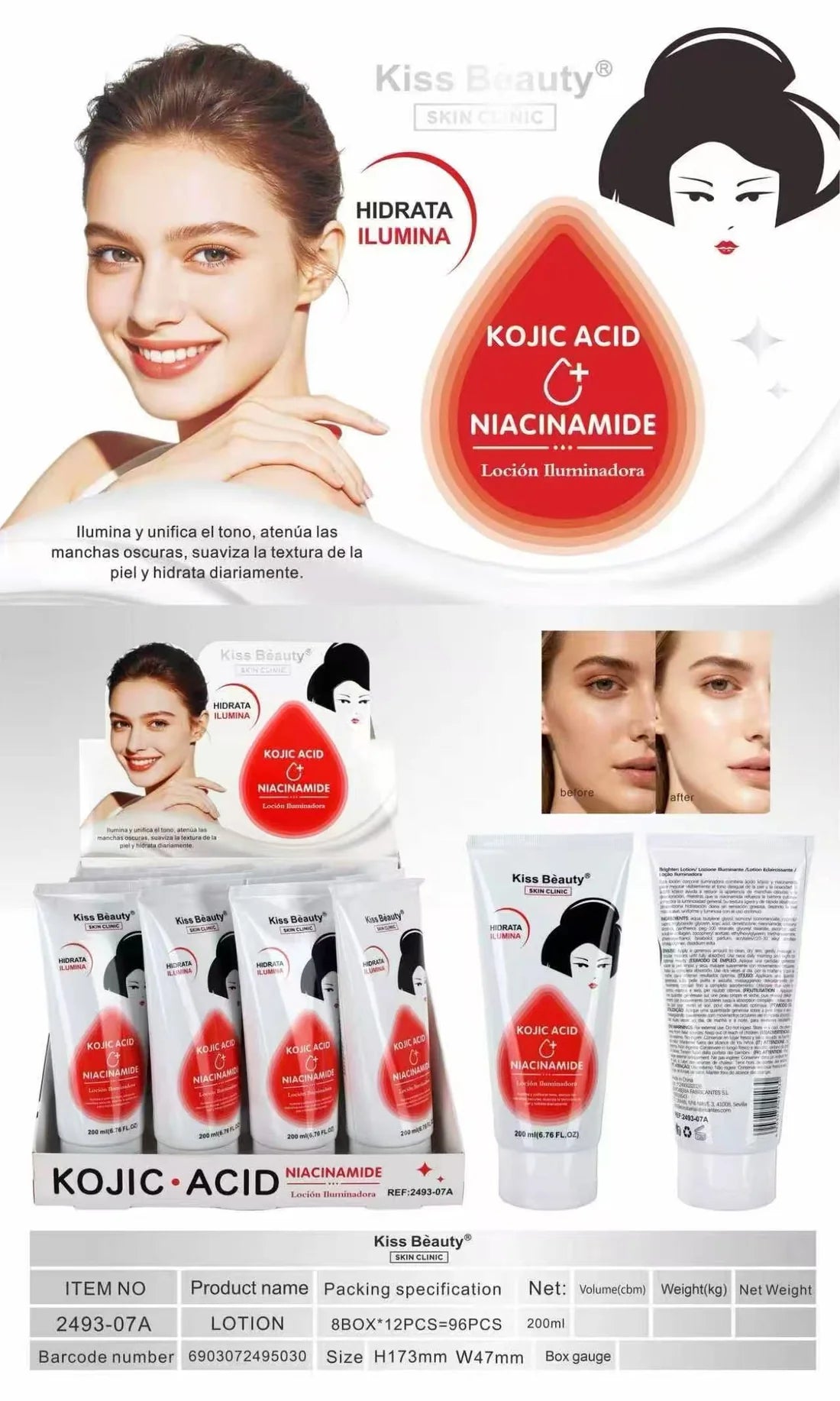 Crema Hidratante Iluminadora Niacinamida