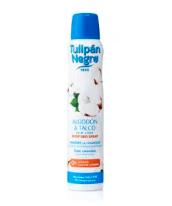 Desodorante Tulipán Negro Deo Spray Algodón y Talco 200 ml
