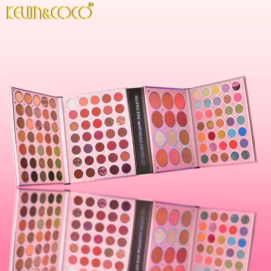 PALETA DE MAQUILLAJE 117 COLORES KEVIN Y COCO