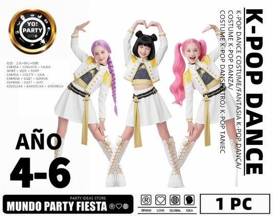 TRAJE GUERRERAS KPOP BLANCO