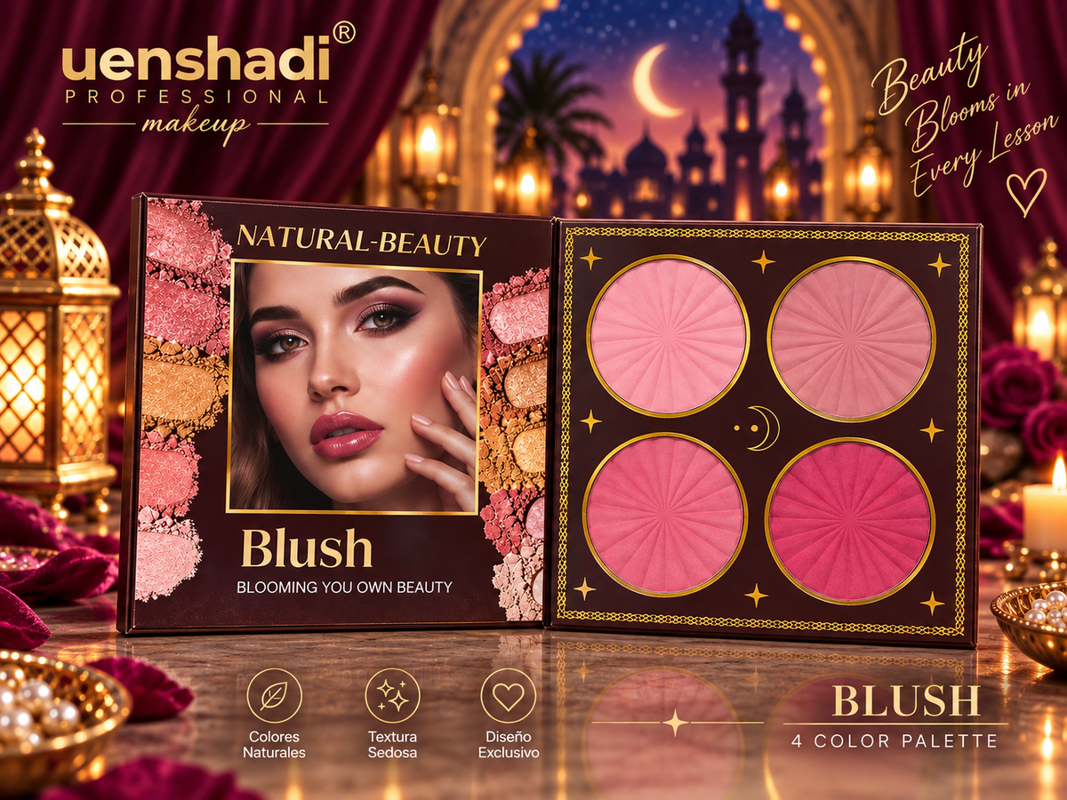 Pack 7 Páginas Uenshadi Maquillaje Profesional Gato Egipcio Colores Naturales Textura Sedosa para una Aplicación Suave y Uniforme