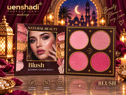 Pack 7 Páginas Uenshadi Maquillaje Profesional Gato Egipcio Colores Naturales Textura Sedosa para una Aplicación Suave y Uniforme
