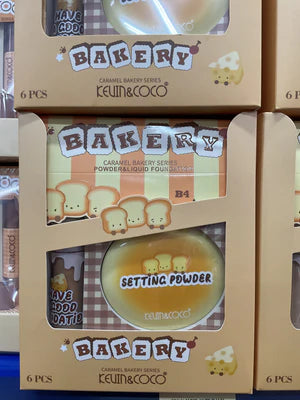 SET DE MAQUILLAJE BAKERY BASE FLUIDO + POLVO COMPACTO Y BORLA DE REGALO