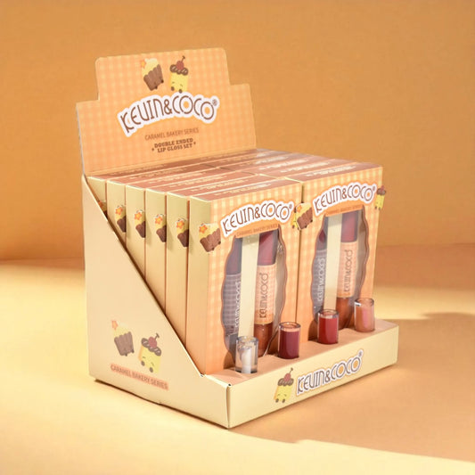 PACK DE BRILLO DE LABIOS DOBLE KEVIN & COCO