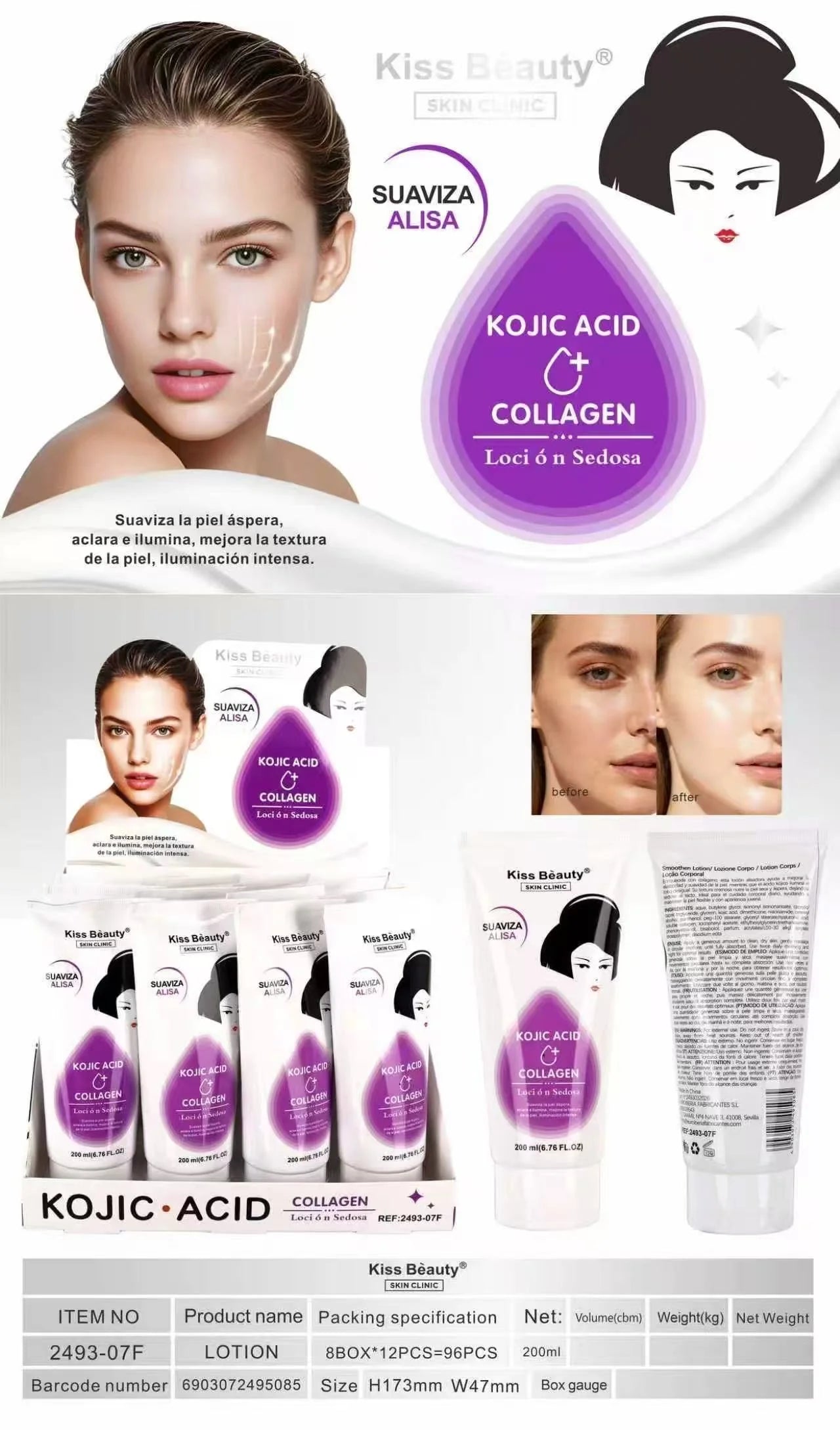 Cremal Alisante y Suavizante con Colágeno Ácido Kojic