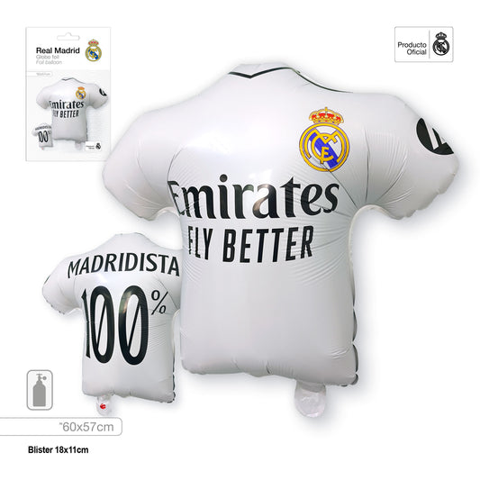 REAL MADRID GLOBO FOIL CAMISETA 60x57cm