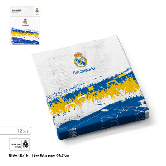 REAL MADRID SERVILLETA AFICION 12pcs