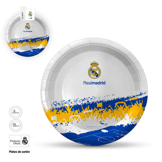 REAL MADRID PLATO AFICION 18cm 8pcs