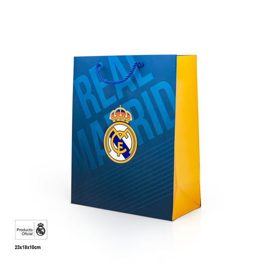 REAL MADRID BOLSA REGALO AZUL MARINO ESCUDO