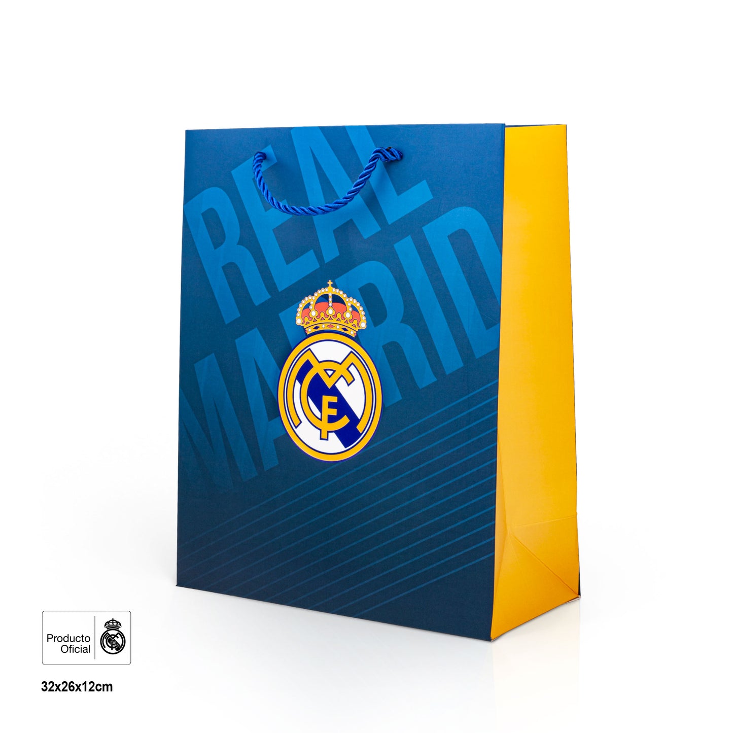 REAL MADRID BOLSA REGALO AZUL MARINO ESCUDO