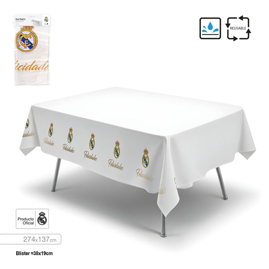 REAL MADRID MANTEL FELICIDADES Y ESCUDO