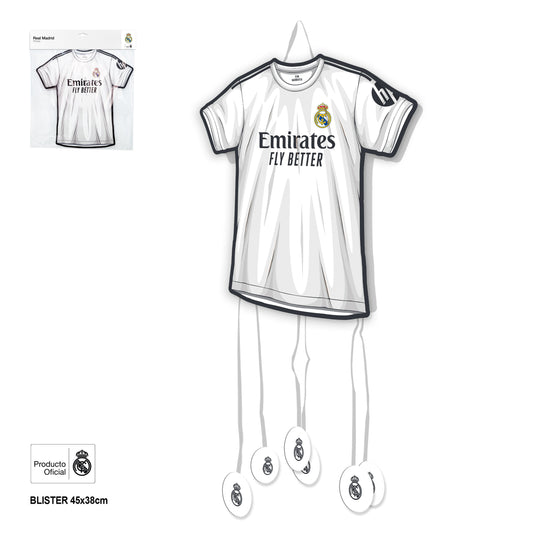 REAL MADRID PIÑATA FORMA CAMISETA 38x35cm