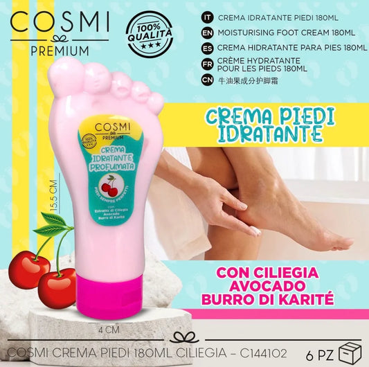 Crema para Pies con Cereza, Aguacate y Karité