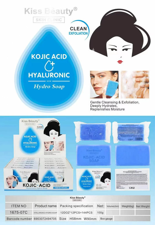Jabón Limpiador Facial Ácido Kojic + Hialurónico