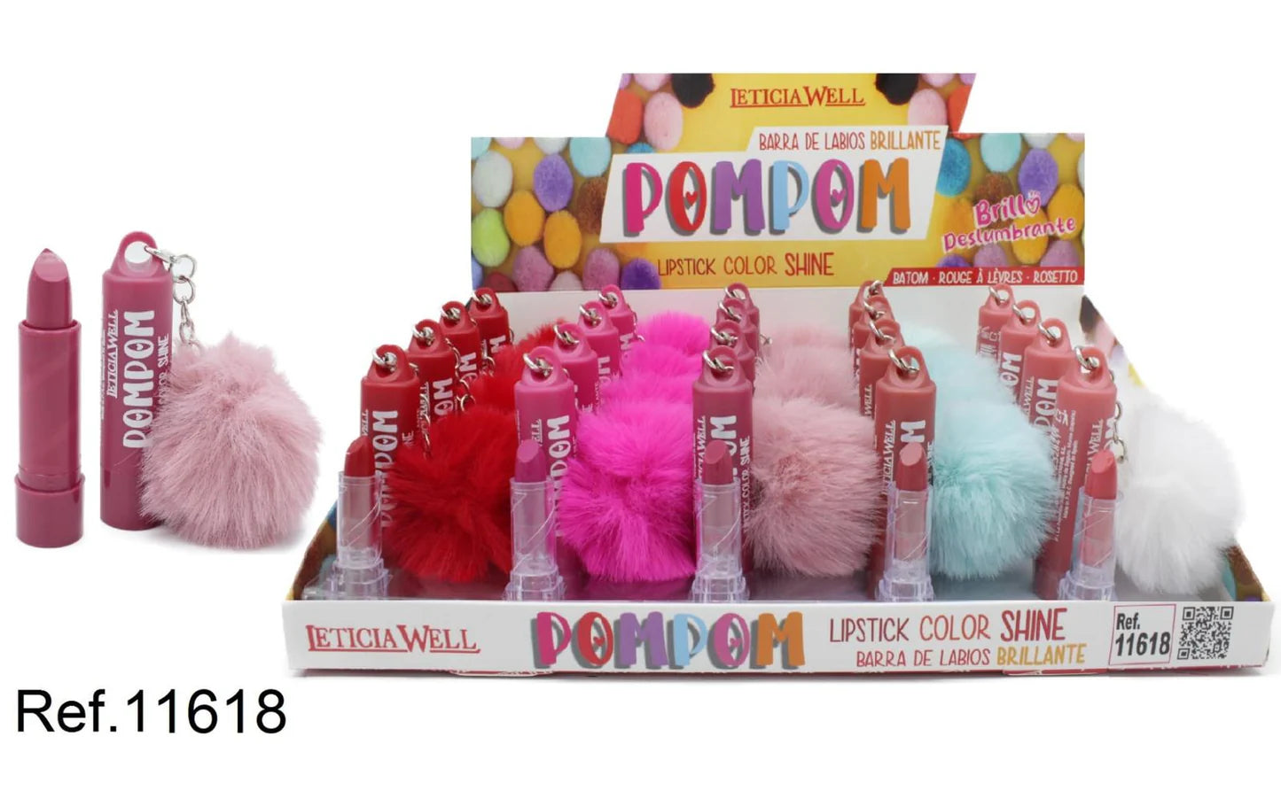 Barra de Labios Brillante Pompom