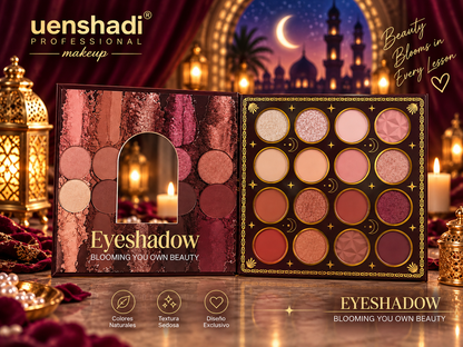 Pack 7 Páginas Uenshadi Maquillaje Profesional Gato Egipcio Colores Naturales Textura Sedosa para una Aplicación Suave y Uniforme