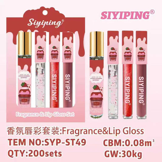 SET PERFUME + GLOSS BERRY ON TOP