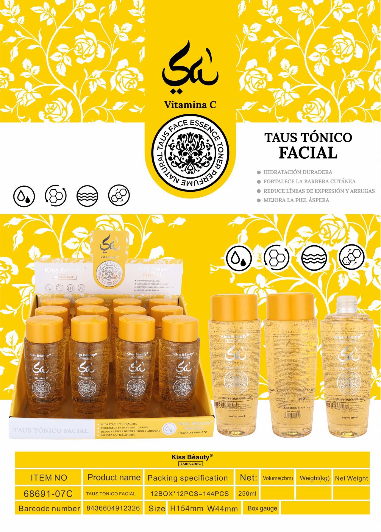 TÓNICO FACIAL VC TAUS 250ML