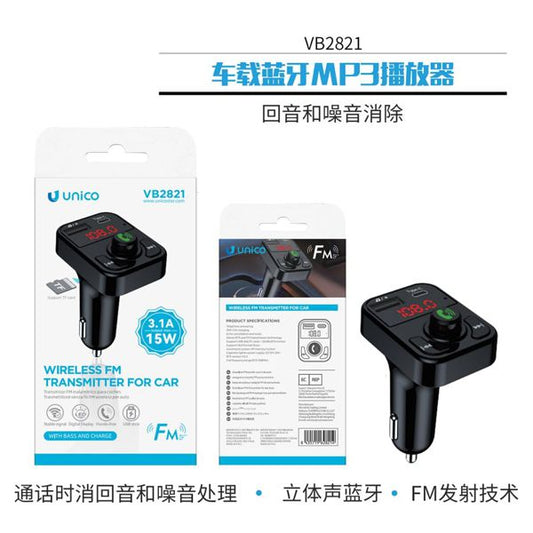 TRANSMISOR FM BLUETOOTH 3.1A 15W