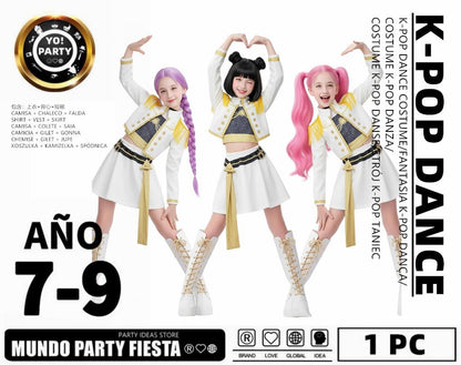 TRAJE GUERRERAS KPOP BLANCO