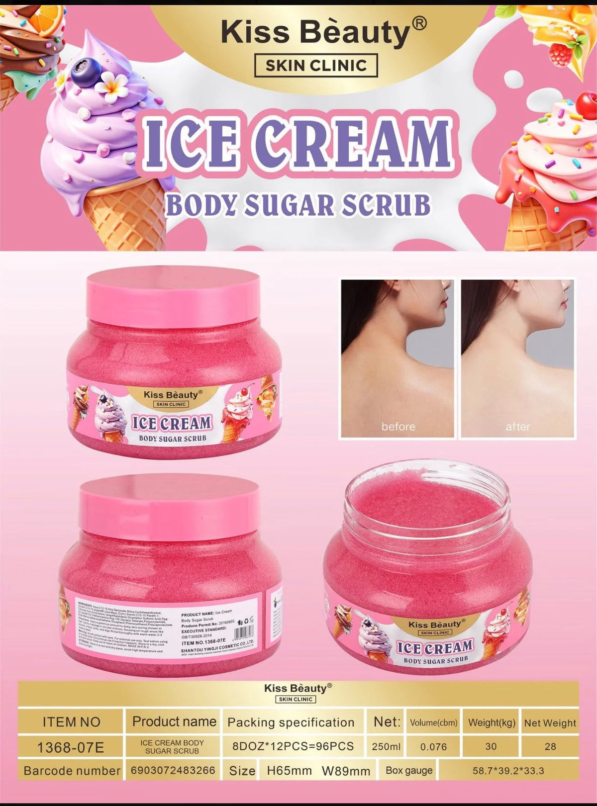 Exfoliante corporal Ice Cream kiss Beauty