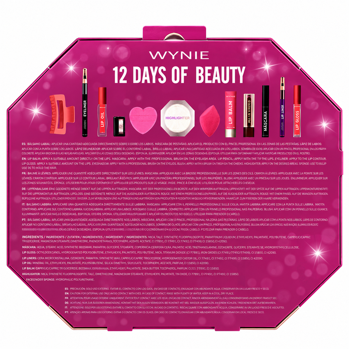 con 12 Sorpresas Exclusivas para Maquillaje y Cuidado Facial
