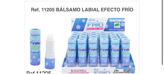 Balsamo labial efeto frio