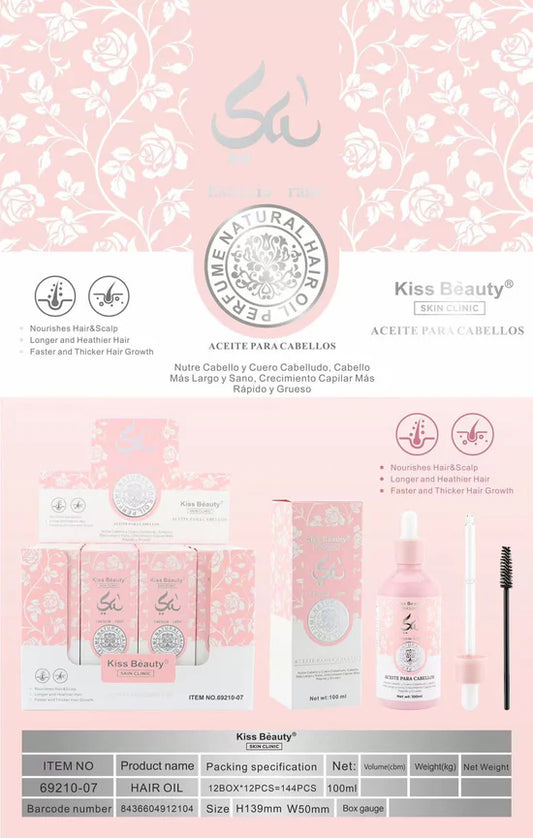 ACEITE CAPILAR PARA PELO Y PESTAÑAS ESENCIA YARA ROSA