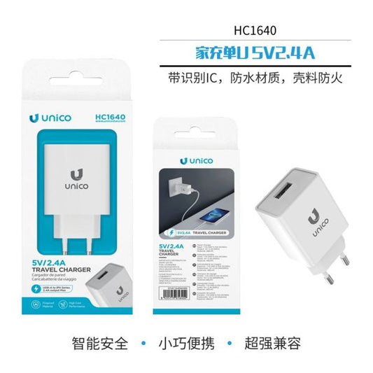 CARGADOR DE CASA 1USB 2.4A