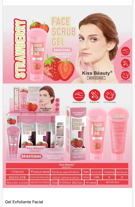 Gel Exfoliante Facial Fresa