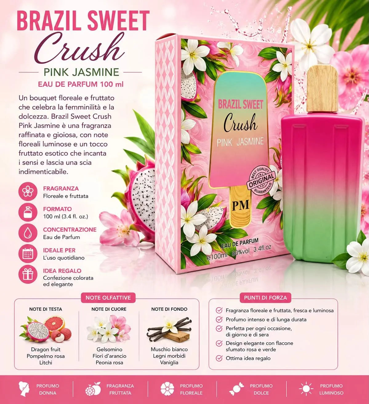 Perfume Brazil Sweet Pink Jasmine