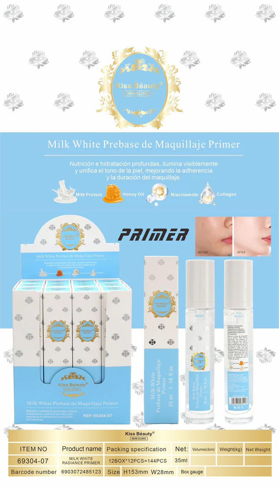 PRIMER MAQUILLAJE MILK WHITE