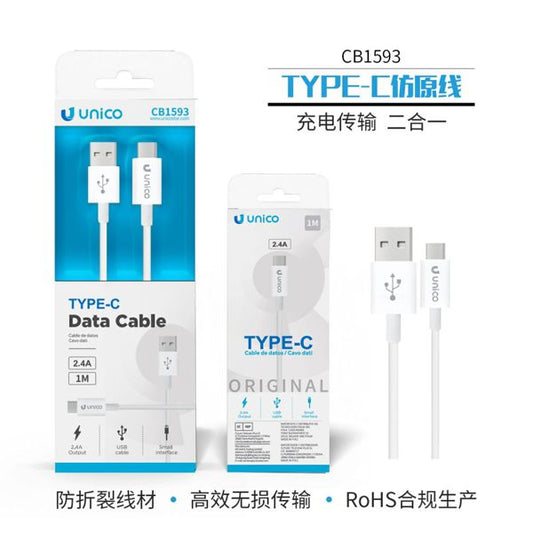 CABLE USB A TYPE-C 2.4 1M