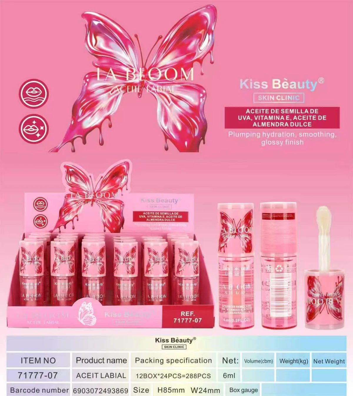 Aceite labial la Bloom