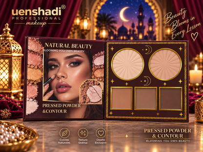 Pack 7 Páginas Uenshadi Maquillaje Profesional Gato Egipcio Colores Naturales Textura Sedosa para una Aplicación Suave y Uniforme