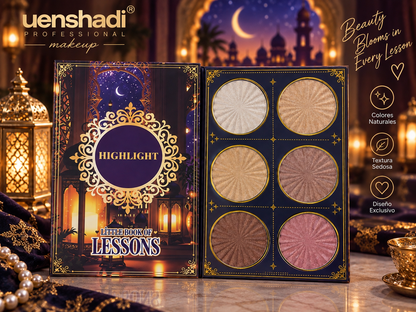 Pack  4 Páginas Shadi Profesional Maquillaje Little Book of Lessons Contour Paleta de
