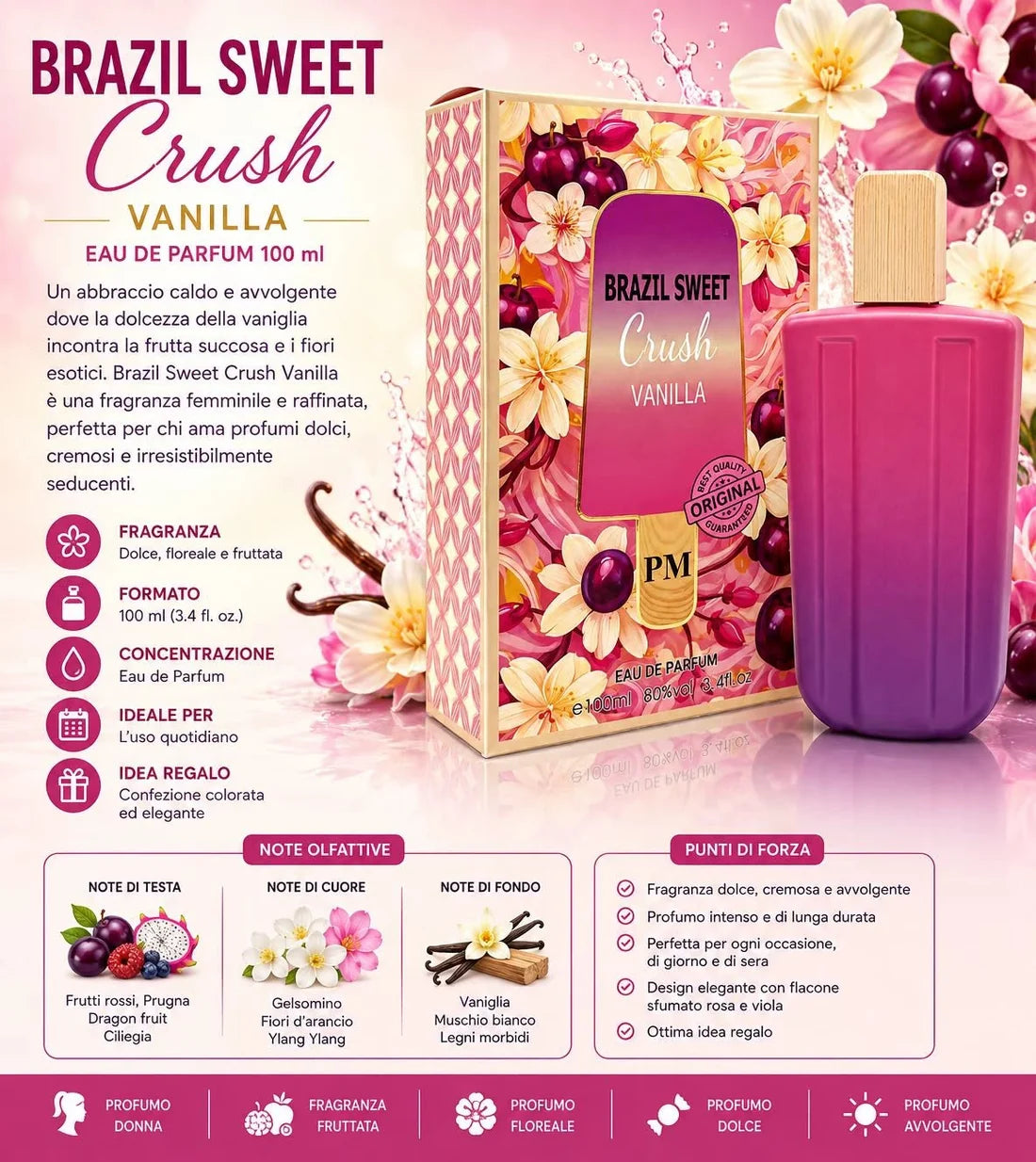 Perfume Brazil Sweet Crusch Vainilla
