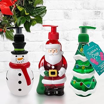 JABÓN DE MANO EN MUÑECO DE NAVIDAD