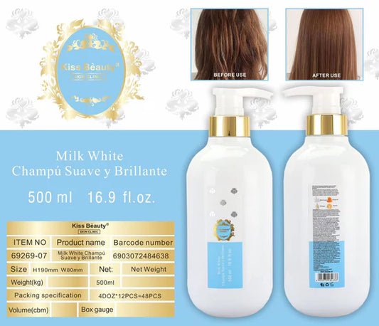 CHAMPÚ DE PELO MILK WHITE 500ML