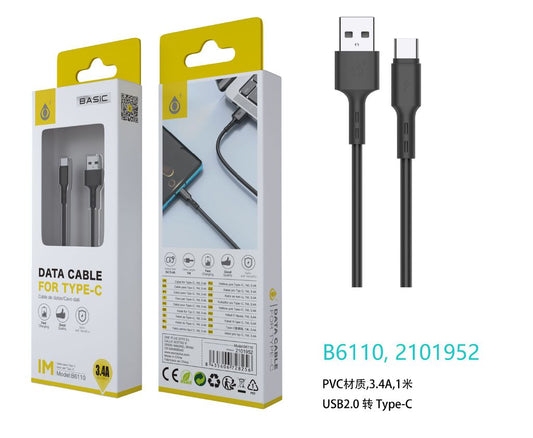 CABLE USB-TYPEC 1M 18W