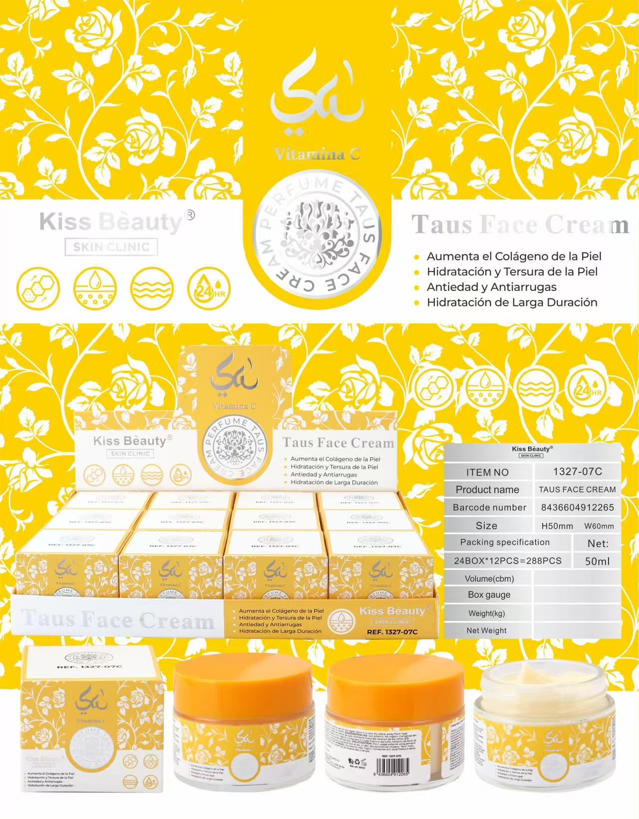 CREMA FACIAL VC Y COLAGENO TAUS