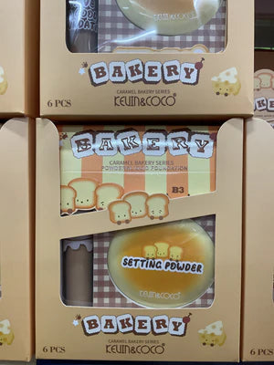 SET DE MAQUILLAJE BAKERY BASE FLUIDO + POLVO COMPACTO Y BORLA DE REGALO