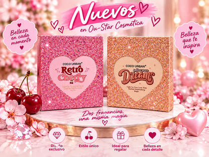 Pack de Maquillaje con 5 páginas Coco Urban Retro Cherry Exclusivas