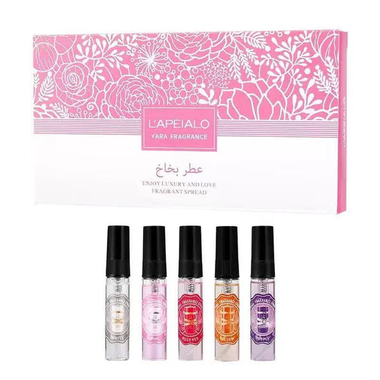 ESTUCHE 5 MINI PERFUMES INSPIRADO EN YARA