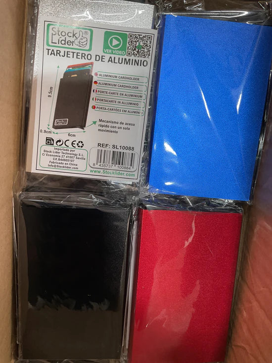 Tarjetero Metálico Automático x6